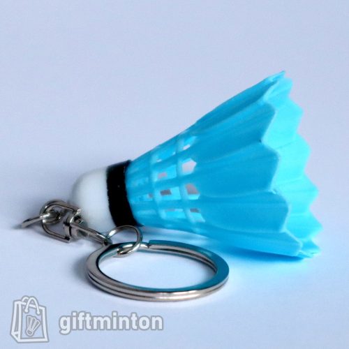 Műanyag tollaslabda kulcstartó - kék